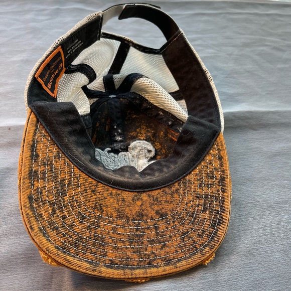 Rock Rivalaval womens cap adjustable had strap back mesh. Brown with silver. - Picture 5 of 15